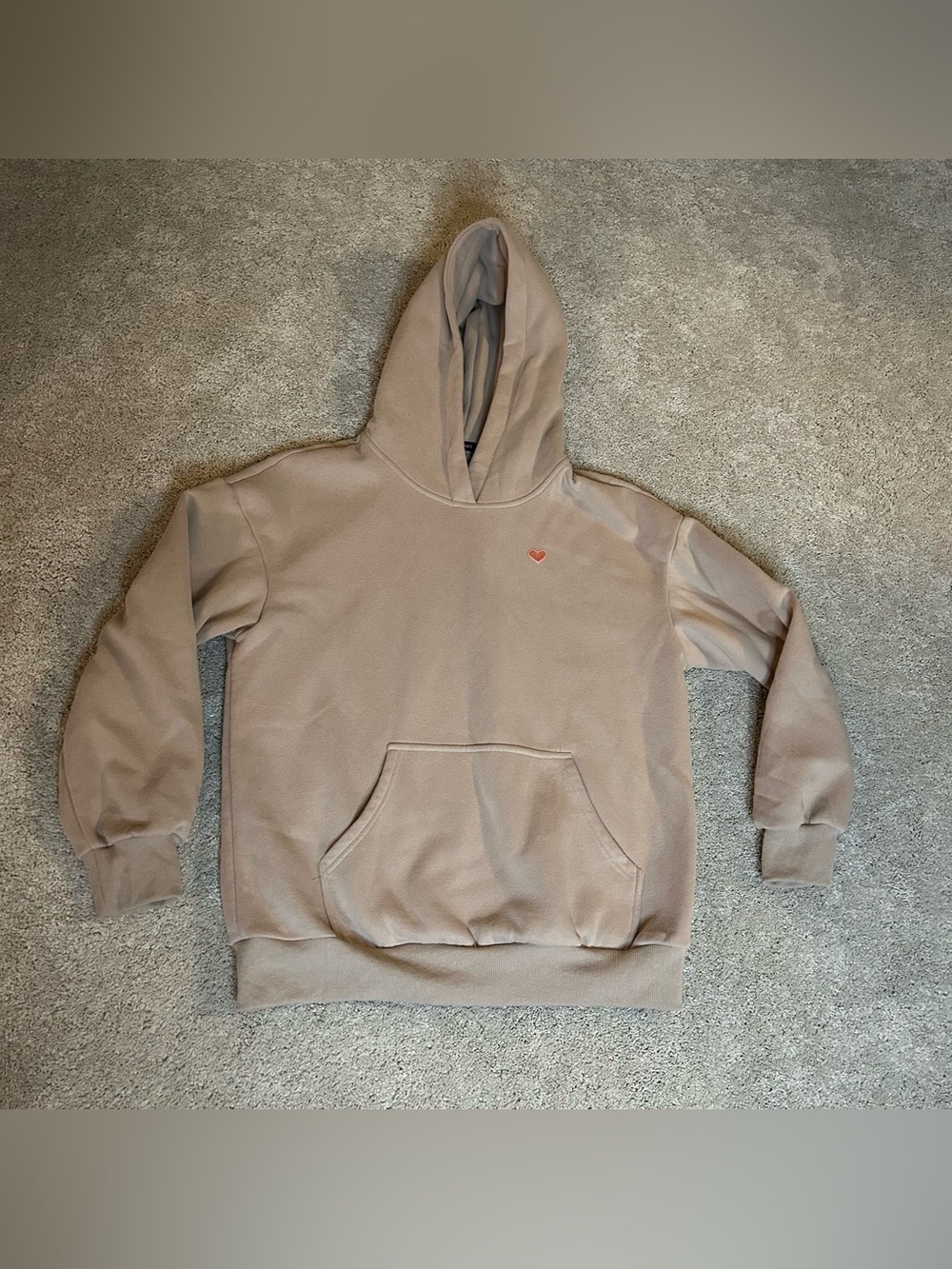 Hoodie with heart patch